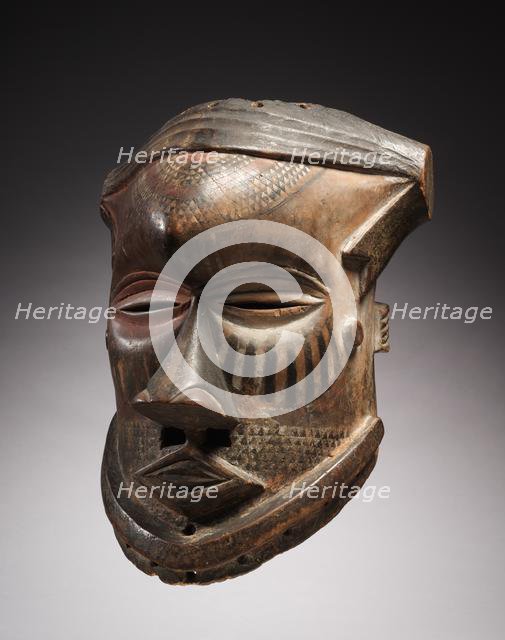 Helmet Mask , mid-late 1800s. Creator: Unknown.