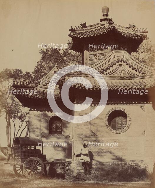 Mosque Near Pekin Occupied by the Commander-in-Chief and Lord Elgin, October 1860, 1860. Creator: Felice Beato.