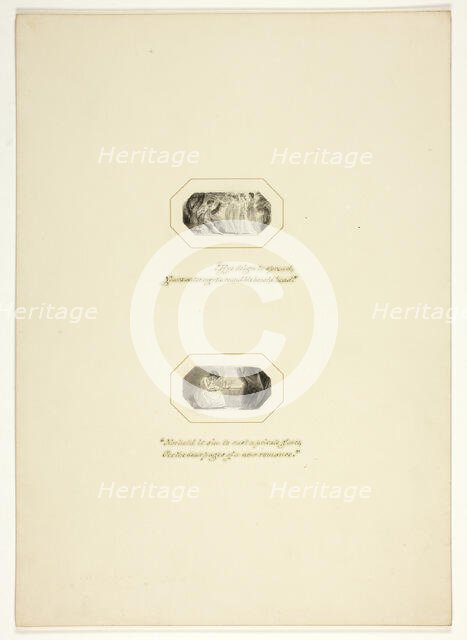 Study for a plate from The Triumphs of Temper, in the 1796 Royal Engagements Pocket Book, c. 1795. Creator: Thomas Stothard.