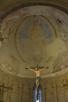 Christ crucified, Cristo de la Luz Shrine, Toledo, Castile-La Mancha, Spain, 2022.  Creator: LTL.