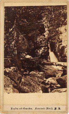 Rapids and Cascades, Franconia Notch, New Hampshire, 1860s. Creator: Bierstadt Brothers.