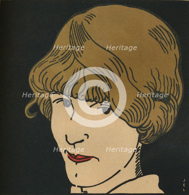 'Masque Aux Cheveux D'Or.', 1912. Artist: Jean-Emile Laboureur.