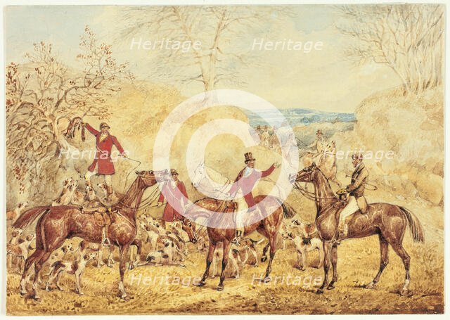 Hallali, 1840/51. Creator: Henry Thomas Alken.