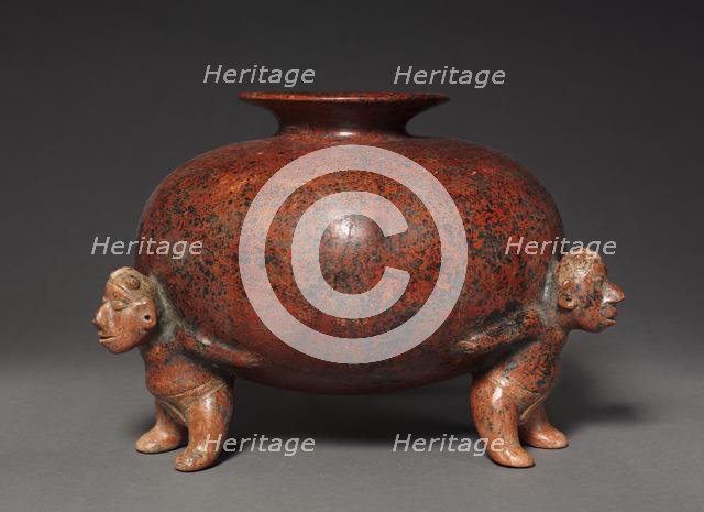 Vessel with Crested Atlantean (Supporting) FIgures, 200 BC-300. Creator: Unknown.