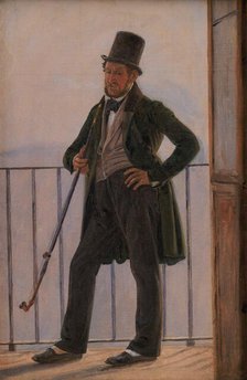 The Painter Albert Küchler, 1837. Creator: Constantin Hansen.
