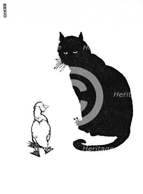 'And The Cat Said, Can You Purr?, c1930. Artist: W Heath Robinson.