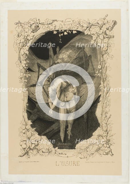 Usury, 1851. Creator: Charles Rambert.