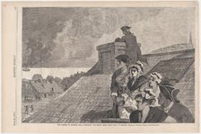 The Battle of Bunker Hill - Watching the Fight from Copp's Hill, in Boston (Harper's Weekl..., 1875. Creator: Unknown.