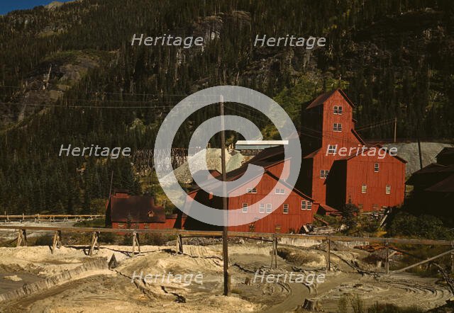 Mill at the Camp Bird Mine, Ouray County, Colorado, 1940. Creator: Russell Lee.