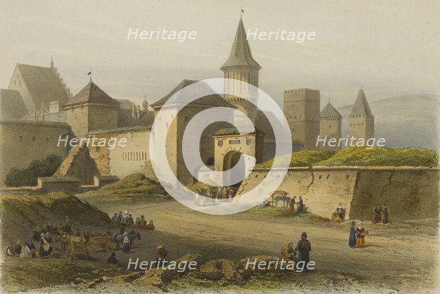 Krakow Slawkowska Gate (Brama Slawkowska), c1850.