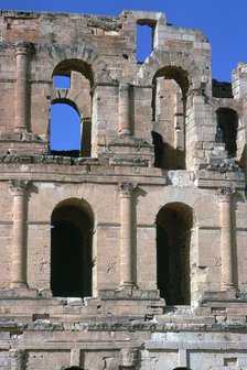 Roman amphitheatre in El Djem, 3rd century. Artist: Unknown