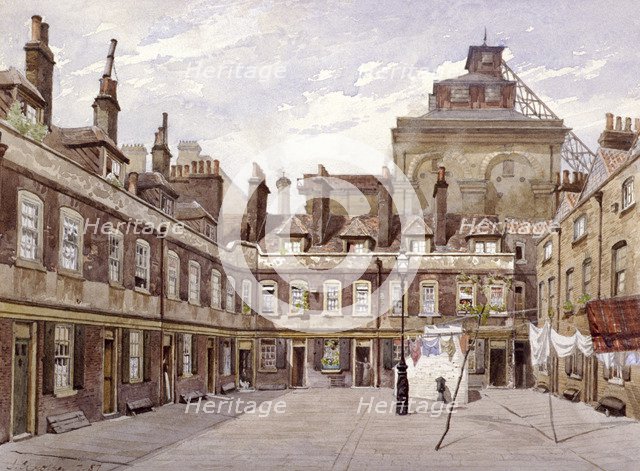 Haberdashers' Square, London, 1887. Artist: John Crowther