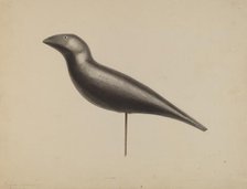 Decoy, c. 1938. Creator: Roberta Spicer.