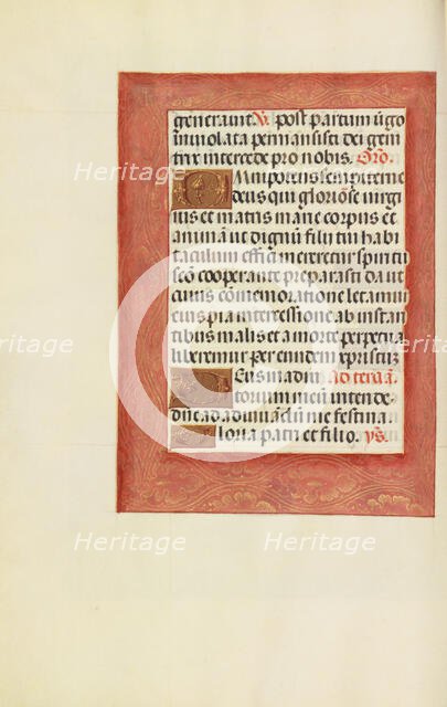 Decorated Text Page; Spinola Hours, about 1510-1520. Creator: Unknown.