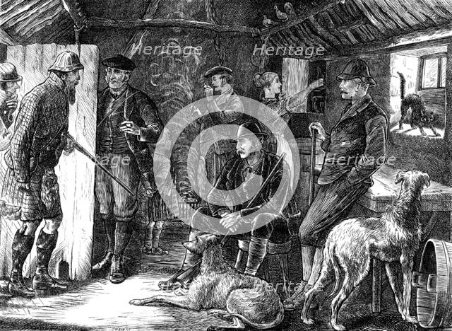 A Highland shelter in a storm, 1871. Creator: Joseph Swain.