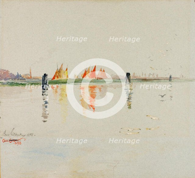 The Lagoon, Venice, 1898. Creator: Cass Gilbert.