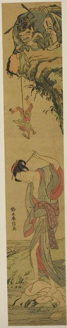 Shoki in Love, c. 1768. Creator: Suzuki Harunobu.