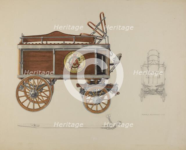 Bottler's Wagon, c. 1937. Creator: Donald Humphrey.
