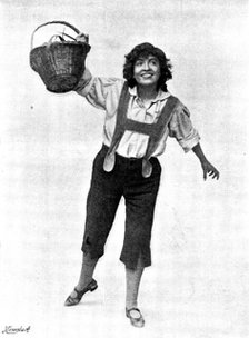 "Hänsel and Gretel,'' at the Gaiety Theatre: Miss Marie Elba as Hänsel, 1895. Creators: George Henry Hana, Hana Studios Ltd.