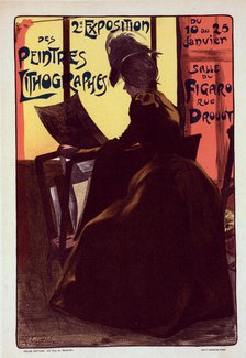 Affiche pour la "2e Exposition des Peintres-Lithographes"., c1900. Creator: Fernand Louis Gottlob.