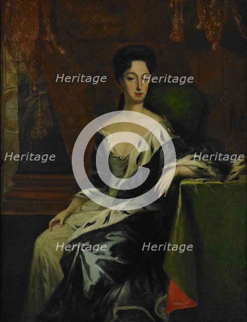 Portrait of Princess Hedvig Sofia of Sweden, Duchess of Holstein-Gottorp (1681-1708), End of 17th cen.. Artist: Krafft, David, von (1655-1724)