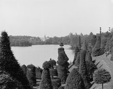 Lake Waban from Hunnewell's Gardens, Wellesley, c1900. Creator: Unknown.
