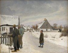 The Painter in the Village, 1897. Creator: Laurits Andersen Ring.