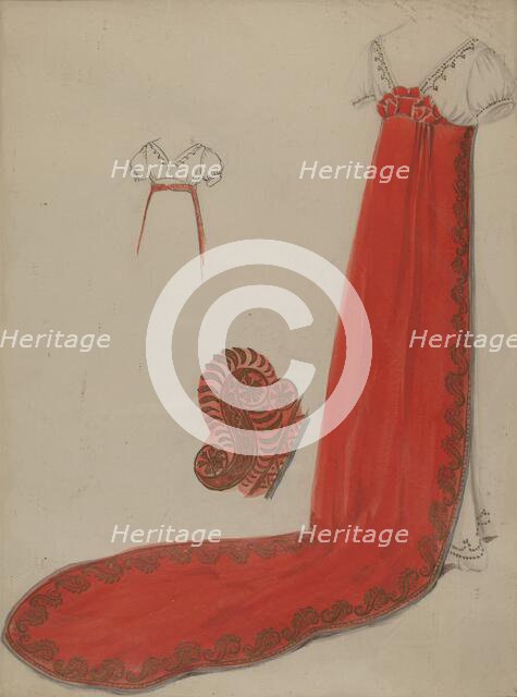 Court Train, 1935/1942. Creator: Jessie M. Benge.