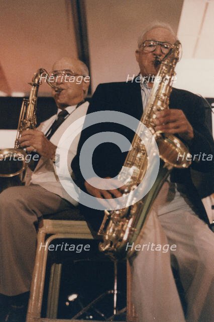 Flip Phillips and Jerry Jerome, The March of Jazz, Clearwater Beach, Florida, 1997. Creator: Brian Foskett.