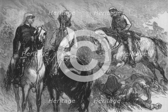 'Captain Hope Johnstone Bringing News of the Capture', c1880. Artist: Unknown.