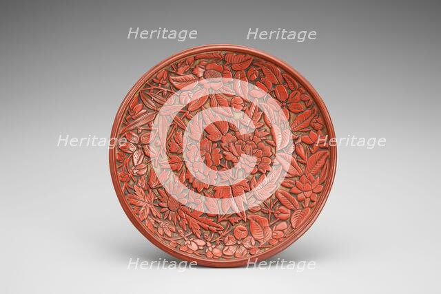 Dish with floral design, 1400-1550. Creator: Unknown.