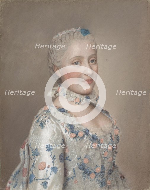 Portrait of Princess Maria Josepha of Saxony (1731–1767), 1749. Artist: Liotard, Jean-Étienne (1702-1789)