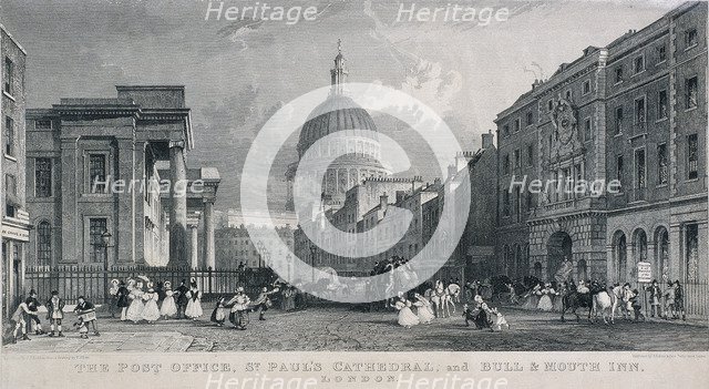 General Post Office, London, 1829. Artist: CJ Emblem