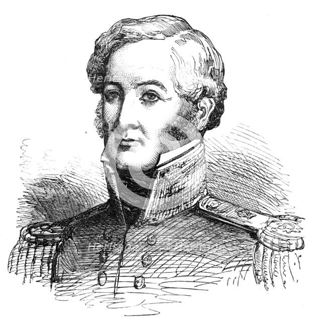 Rear-Admiral Plumridge (Baltic Fleet) - from a family painting, 1854. Creator: Unknown.