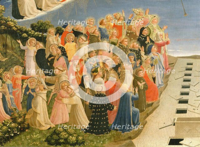 The Last Judgment (Detail), ca 1432. Creator: Angelico, Fra Giovanni, da Fiesole (ca. 1400-1455).