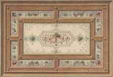 Design for a Painted Ceiling, second half 19th century. Creators: Jules-Edmond-Charles Lachaise, Eugène-Pierre Gourdet.