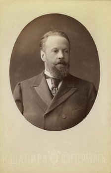 Count Serge Vitte, half-length portrait, facing right, between 1880 and 1886. Creator: Unknown.