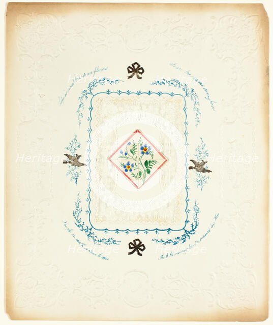 Life is Sweet (valentine), c. 1850. Creator: George Kershaw.