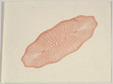 Banknote motif: lathe work ornament resembling a long flat woven basket, ca. 1824-42. Creator: Durand, Perkins & Co.