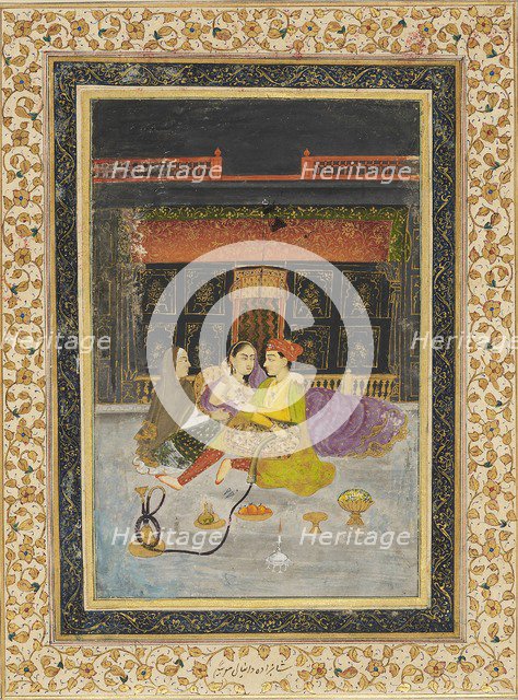 Prince with his favourite and an older woman, 18th century. Artist: Unknown.