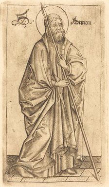 Saint Thomas (?) or Saint Simon (?), c. 1470/1480. Creator: Israhel van Meckenem.