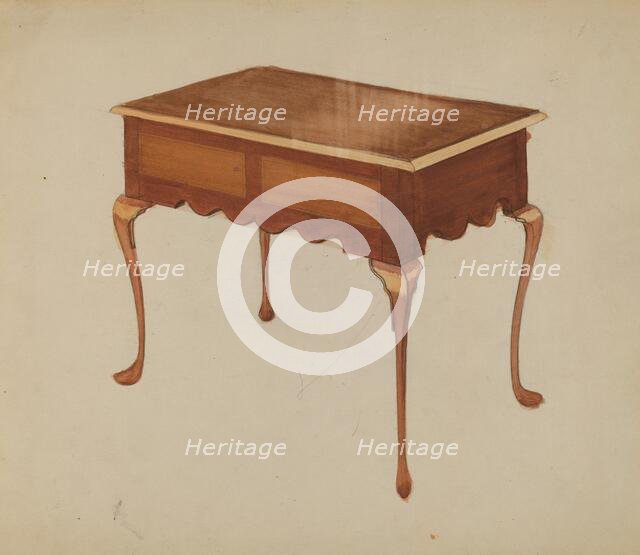 Rectangular Table for Serving or Tea, c. 1940. Creator: Unknown.