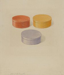 Oval Boxes, c. 1936. Creator: Alfred H. Smith.