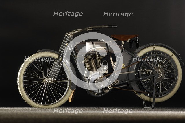 Harley Davidson model X8A 1912. Artist: Simon Clay.