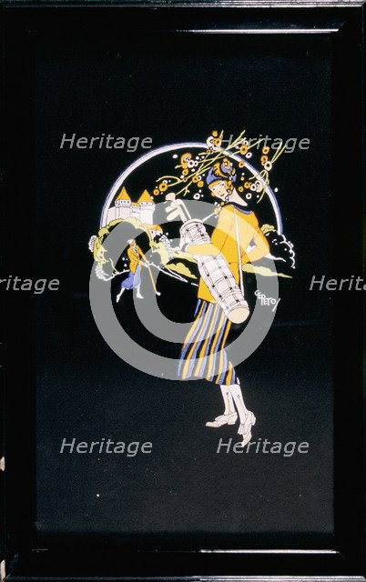 Art Deco golfing print, Gladys Emma Peto (1890-1986), c1920s. Artist: Gladys Emma Peto