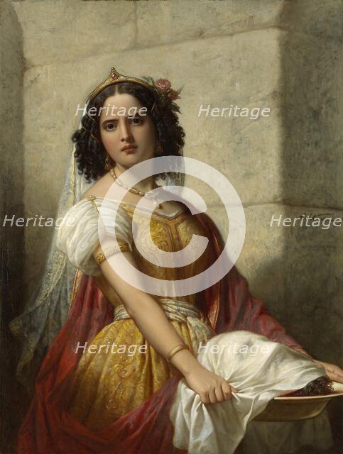 Salomé with the head of John the Baptist, c.1861.  Creator: Jan Adam Kruseman.