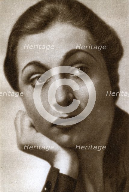 Aline MacMahon, American actress, 1933. Artist: Unknown