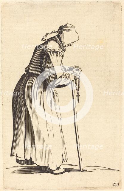 Beggar Woman with Rosary. Creator: Unknown.