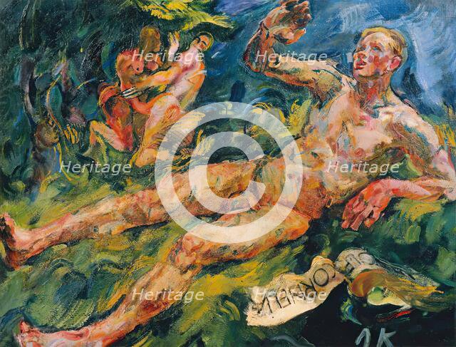 Legal action, 1920. Creator: Anton Kolig.