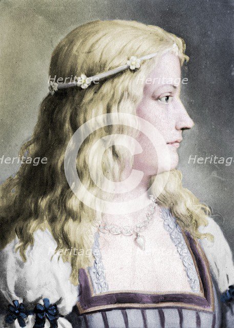 Lucrezia Borgia (1480-1519), c 18th century. Artist: E Hader.